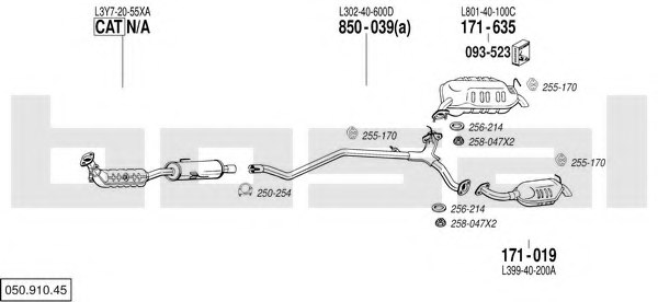 BOSAL 050.910.45 Exhaust System